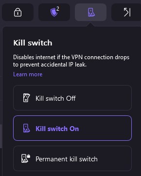 Kill Switch en Proton VPN