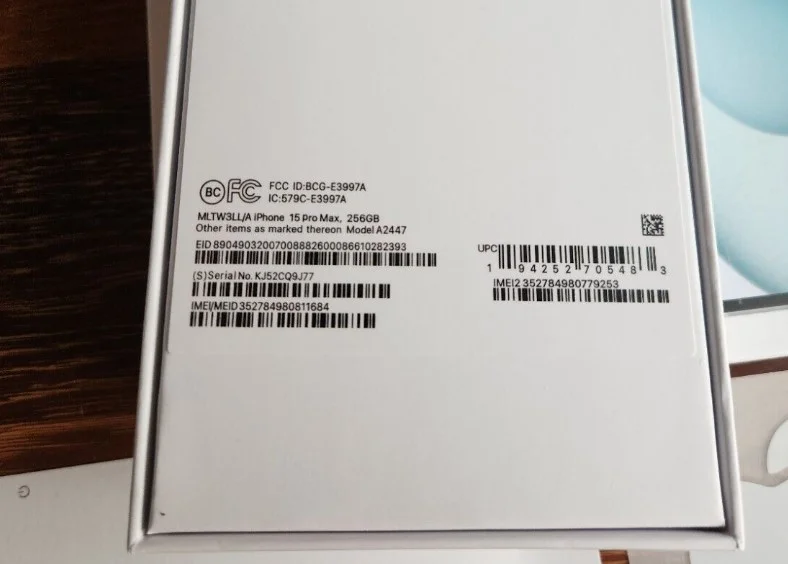 Comprobar eSIM de iPhone utilizando la caja